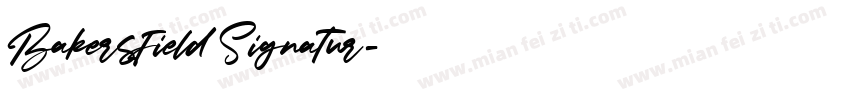 Bakersfield Signatur字体转换